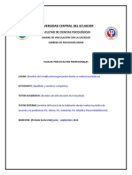 Plan Aprobado de Practicas Pre Profesionales 7 Julio - 2020