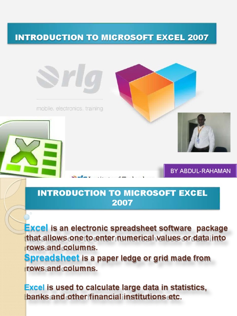 Introductiontomicrosoftexcel2007 01 Dikonversi | PDF | Microsoft Excel ...
