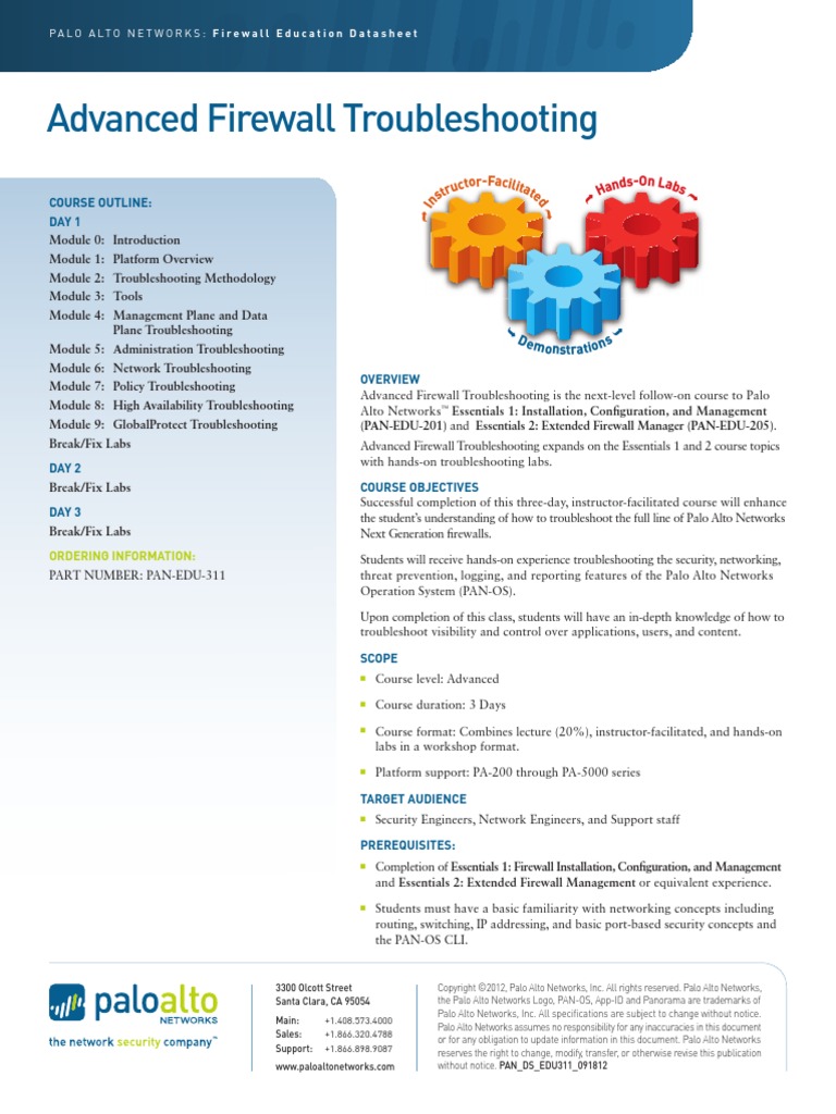 5.0 Advanced Troubleshooting PDF | PDF | Firewall (Computing ...