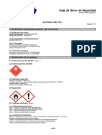 Alcoholgel 70% MSDS 2019 PDF