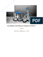 Plumbing Materials Market Survey:: Valves