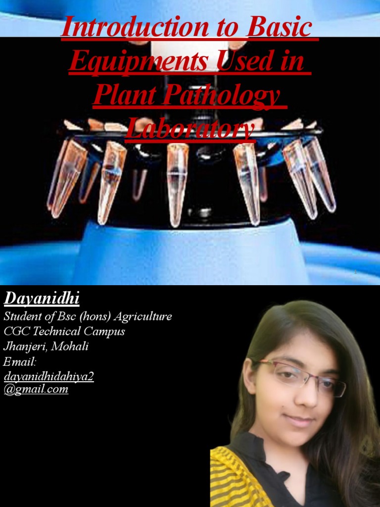 Essential Equipment for Plant Pathology Lab | PDF | Sterilization ...