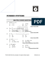 Math MCQs Chapter-1