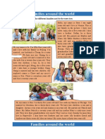 Families Around The World: Read The Descriptions of The Different Families and Do The Exercices