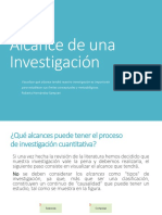 Presentacion 9 Alcance de Una Investigación PDF