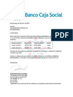 Certificado Bancario