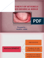 Management of Compromised Residual Ridge PDF