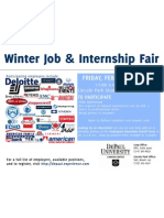Winter Job & Internship Fair: Friday, February 4, 2011