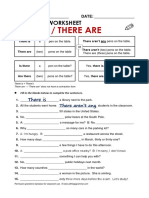 There Is & There Are - Worksheet PDF