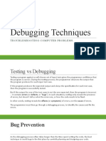 Debugging Techniques: Troubleshooting Computer Problems