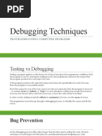 Debugging Techniques: Troubleshooting Computer Problems