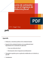 Aplicación de Estímulos Fiscales en El Régimen de Consolidación Fiscal