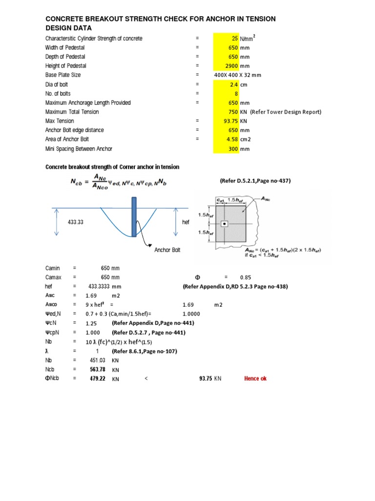 Breakout Strength | Download Free PDF | Structural Engineering | Civil ...