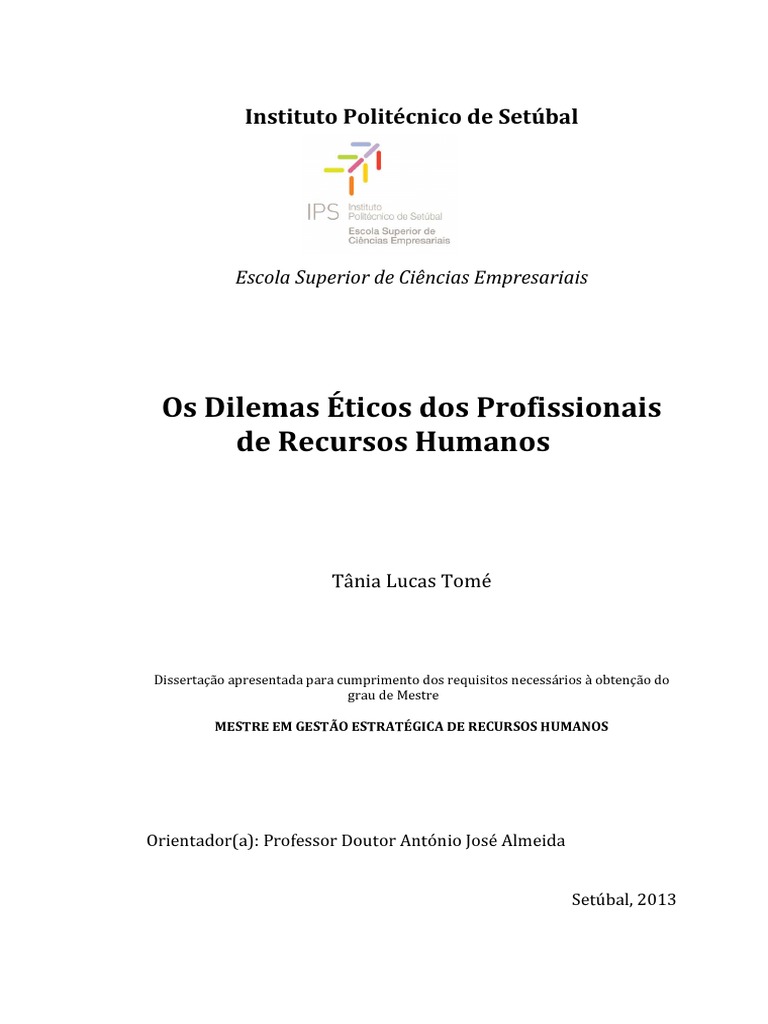 Tese Mgerh Tania Tome Utilitarianismo Etica Da Virtude