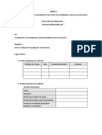 Formato de Informe Consolidado de Los Cursos de Investigación y Oficio de Presentación