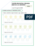 Ficha de Trabajo Álgebra Patrones Aditivos Ii