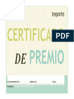 Formato Certificado