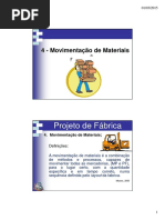 4 - Movimentação de Materiais