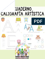 Cuaderno Caligrafía Artística Por Materiales Educativos Maestras