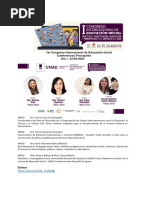 AGENDA CONFERENCIAS PRINCIPALES 1er Congreso Internacional de Educación Inicial