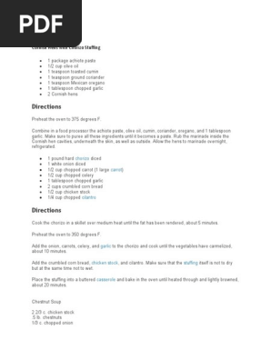 Christmas Menu