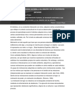 Valores y Motivaciones Sociales, y Su Relación Con El Crecimiento Personal.