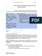 Actividad de Evaluación: Estima Tú Nivel de Aptitud Física A Partir de La Frecuencia Cardíaca