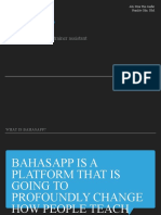 Bahasapp: AI-Based Language Trainer Assistant