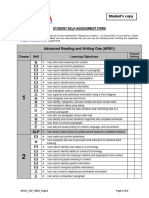 Student's Copy: Student Self-Assessment Form