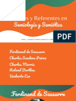 Autores y Referentes en Semiología y Semiótica