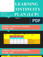 Learning Continuity Plan Sample