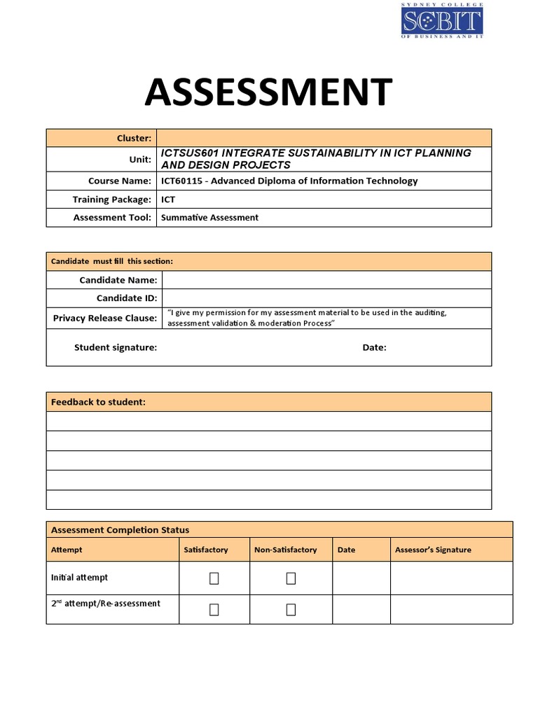 Assessment ICTSUS601 3 of 3 V2 | PDF | Reuse | Specification (Technical ...