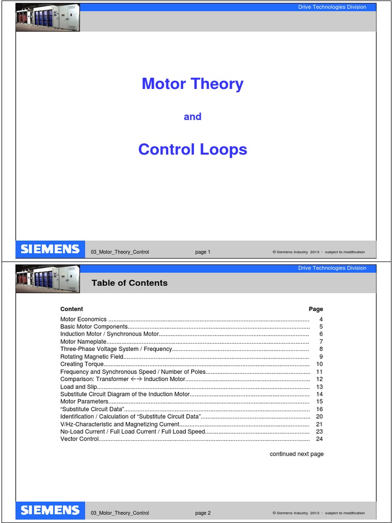 08 Motor Theory - Control PDF | PDF | Electric Motor | Transformer