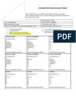 Work-Study Semester Plan New