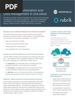 Multi-Cloud Automation and Data Management in One Place: Partner Brief: Rubrik