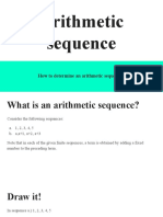 Week 2 Arithmetic Sequence