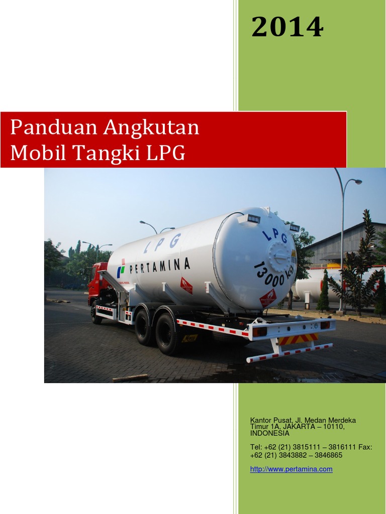Panduan Mobil Tangki LPG Pertamina | PDF