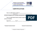 Iloilo State College of Fisheries Certificate Module Approval