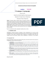 A Technique Cryptography PDF