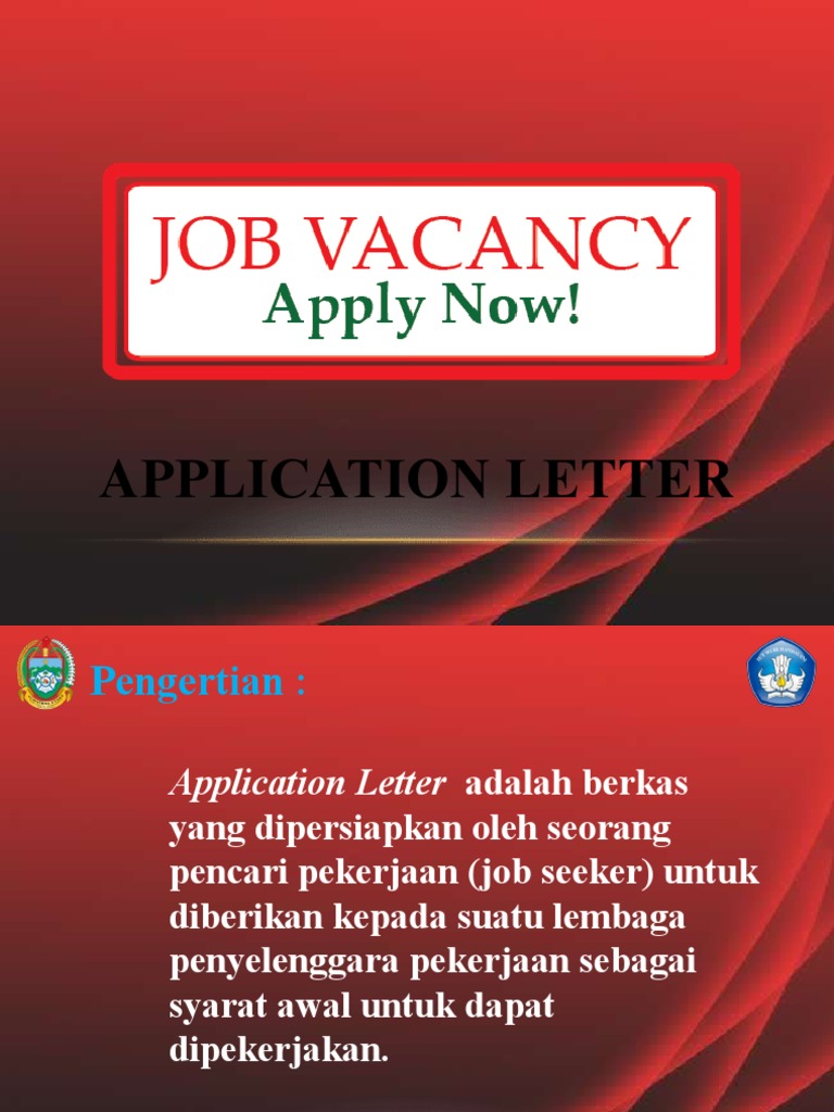 KD 3.2 Application Letter (Bahan Ajar) | PDF