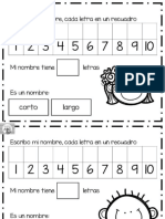 Actividad para Trabajar La Escritura Del Nombre Propio PDF