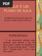 O que é plano de aula