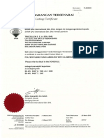 Trocellen Sirim Certificate