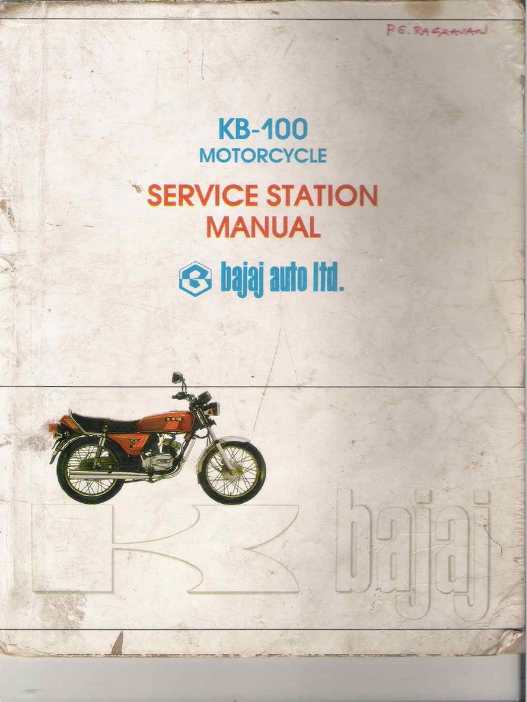 Kawasaki-Bajaj KB100 WorkshopManual PDF | PDF
