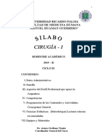 9 Silabo de Cirugia I PDF