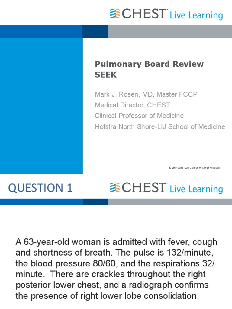 Pulmonary Board Review Seek PDF Pulmonology Clinical Medicine