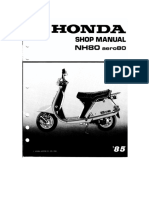 Honda NH80 1985 Service Manual PDF