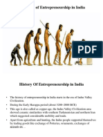 Evolution of Entrepreneurship in India