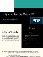 Citytrust Banking Corp V CA: Negotiable Instruments