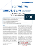 Secundum Artem: Compounding For Iontophoresis